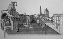 Multiperspektivische Stadt, 1974, Tusche, 62x45